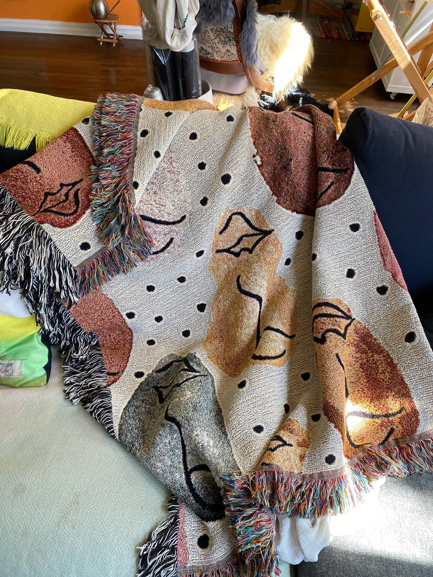 Ladies of Colours - Woven Art Throw Blanket