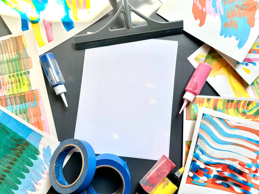 Bold Color, Simple Tools: Exploring Squeegee Scrape Art