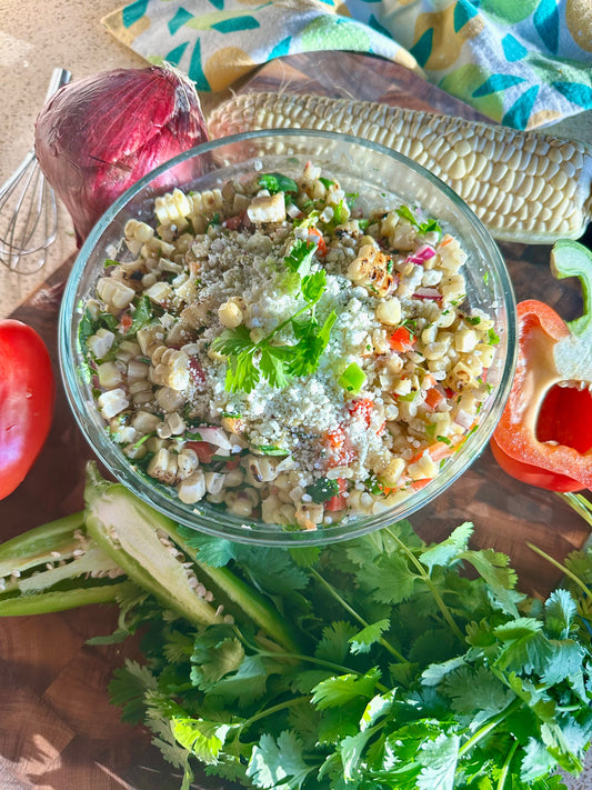 Fresh Corn Salad with Goat Cheese