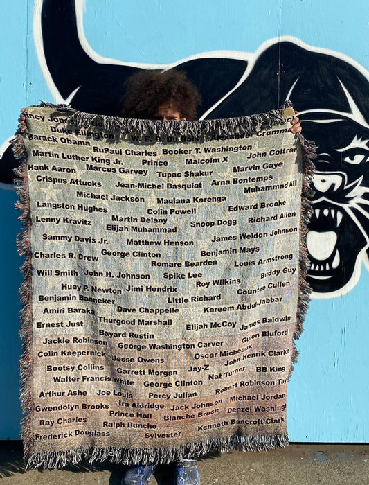 Famous Black American Men Throw Blanket
