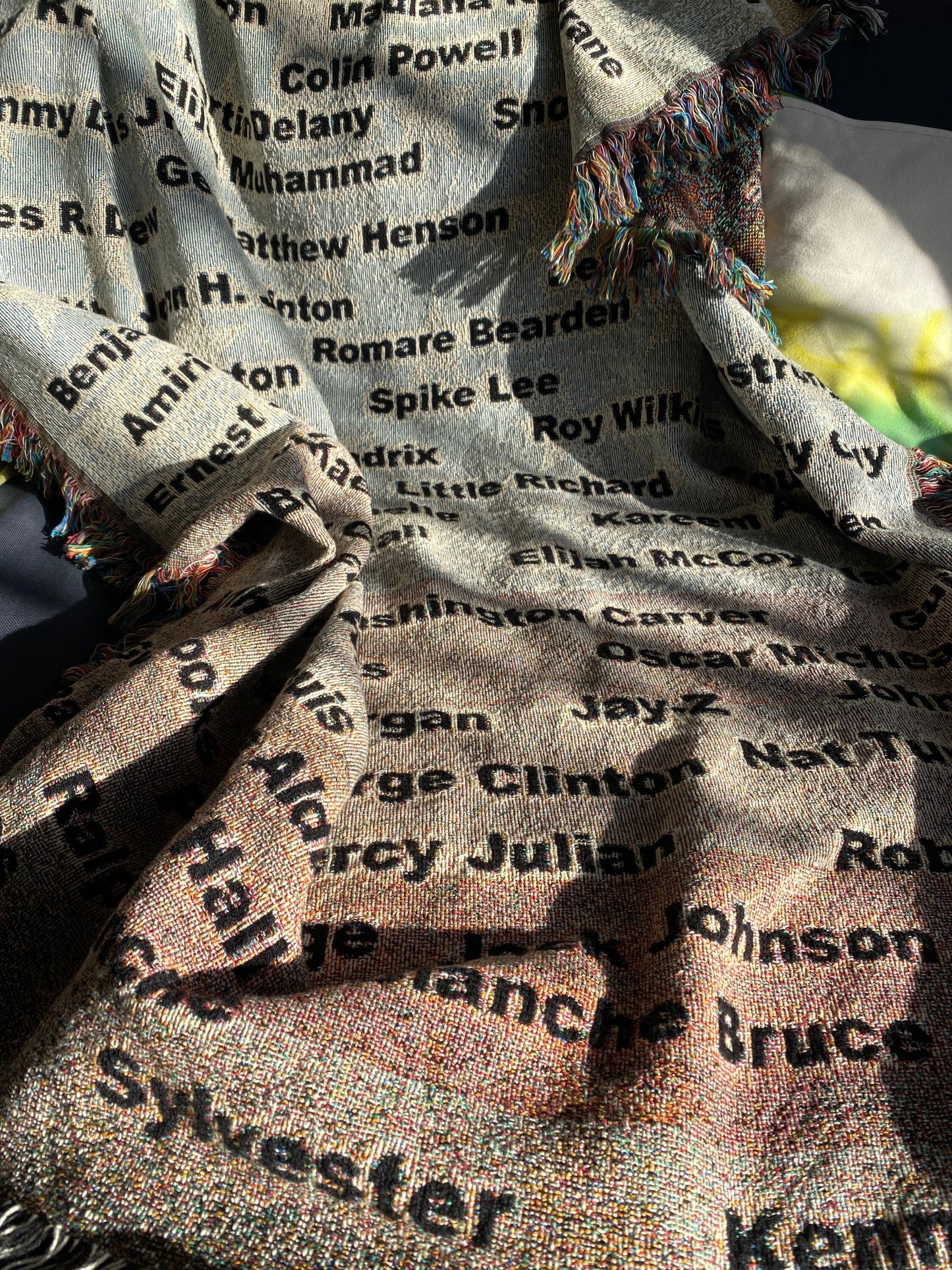 Famous Black American Men Throw Blanket