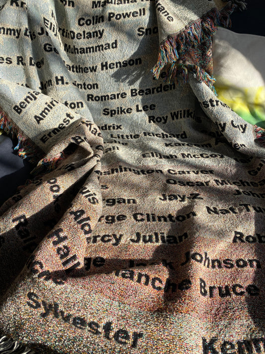 Famous Black American Men Throw Blanket