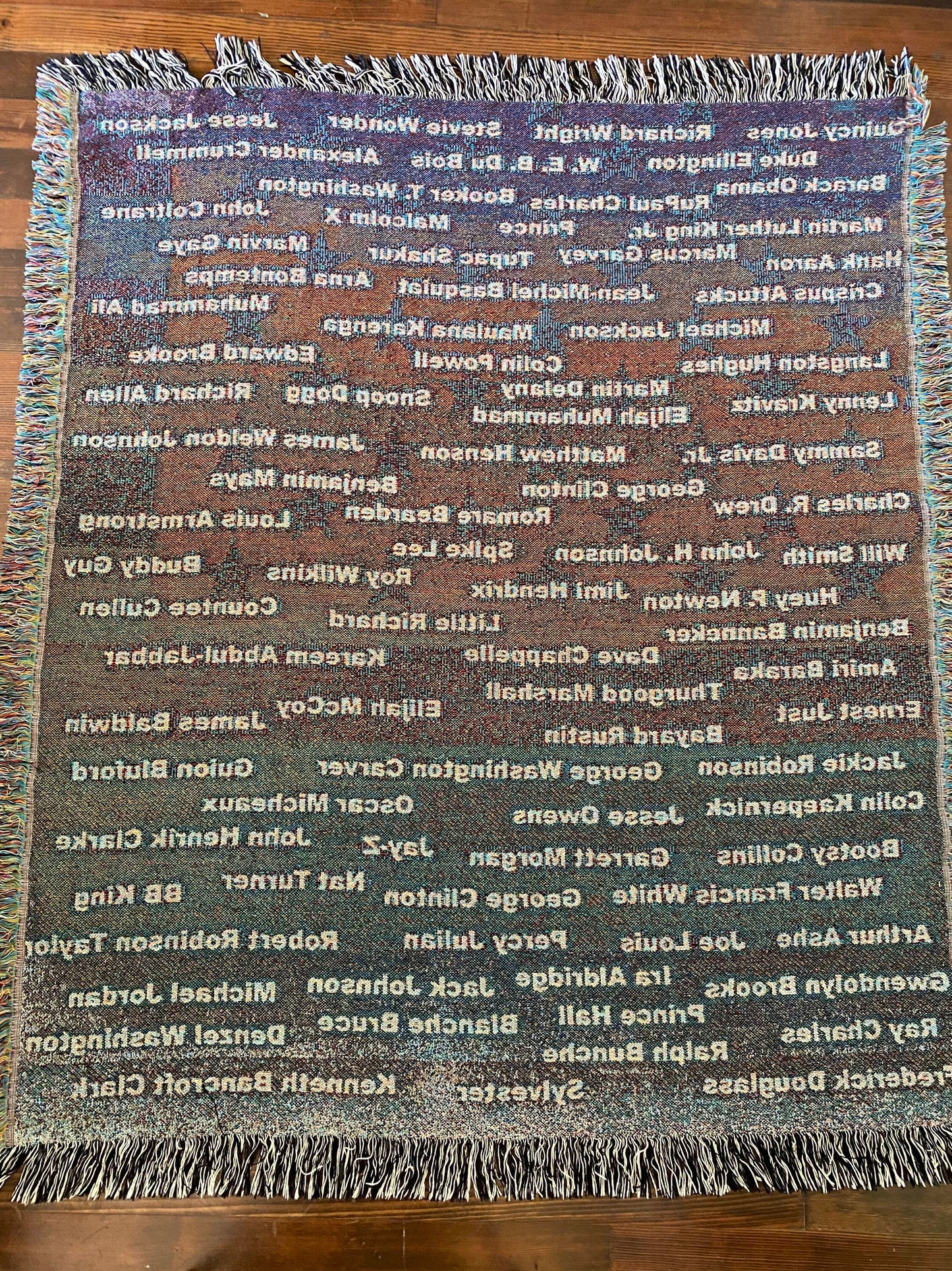 Famous Black American Men Throw Blanket