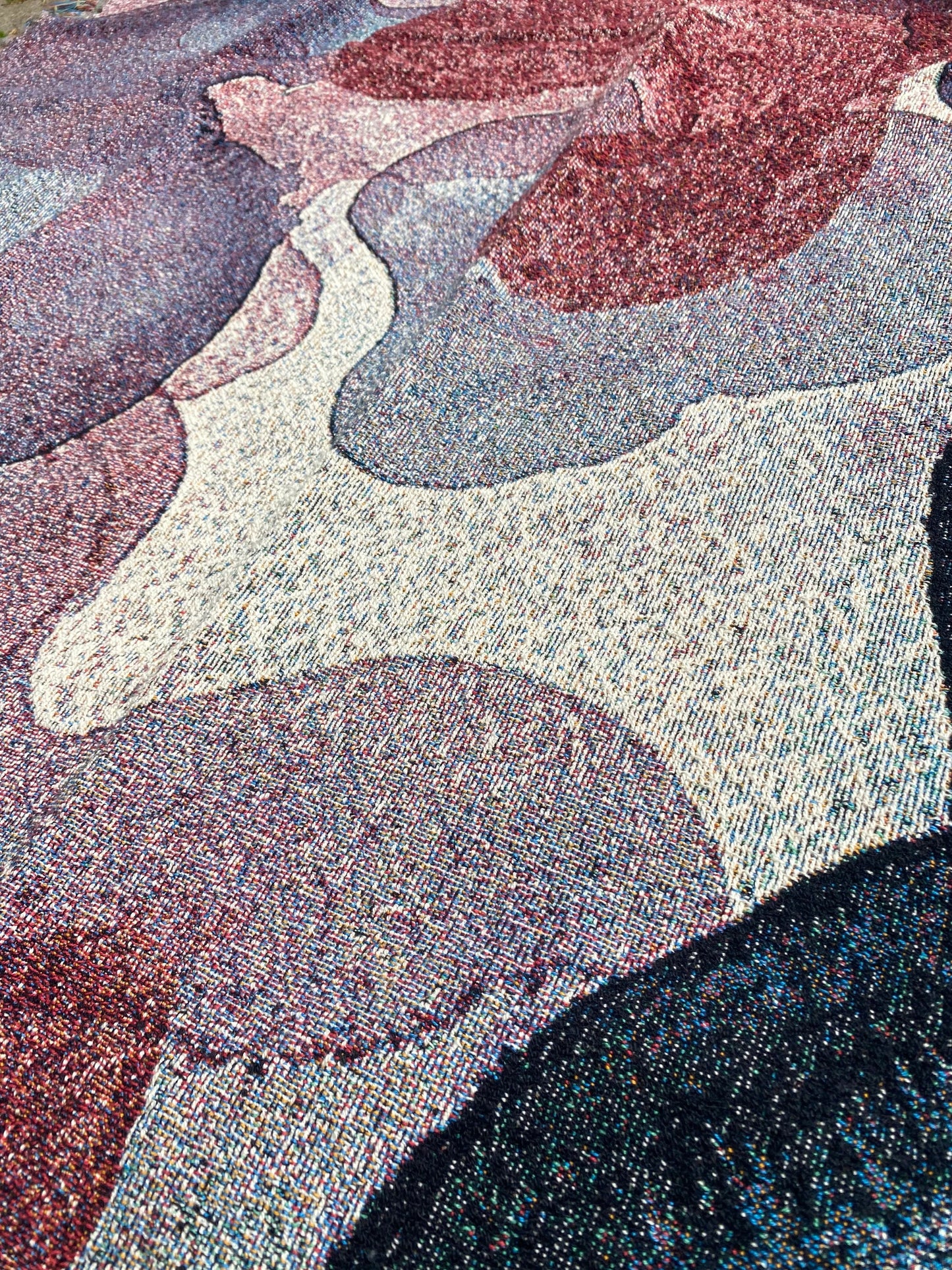 The Purp Palette Swatch- Woven Art Throw Blanket