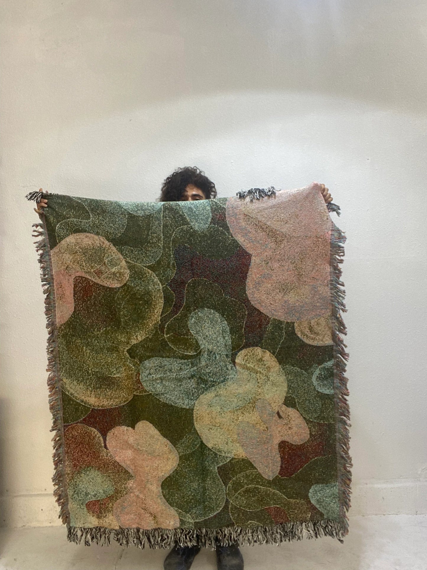 The Purp Palette Swatch- Woven Art Throw Blanket