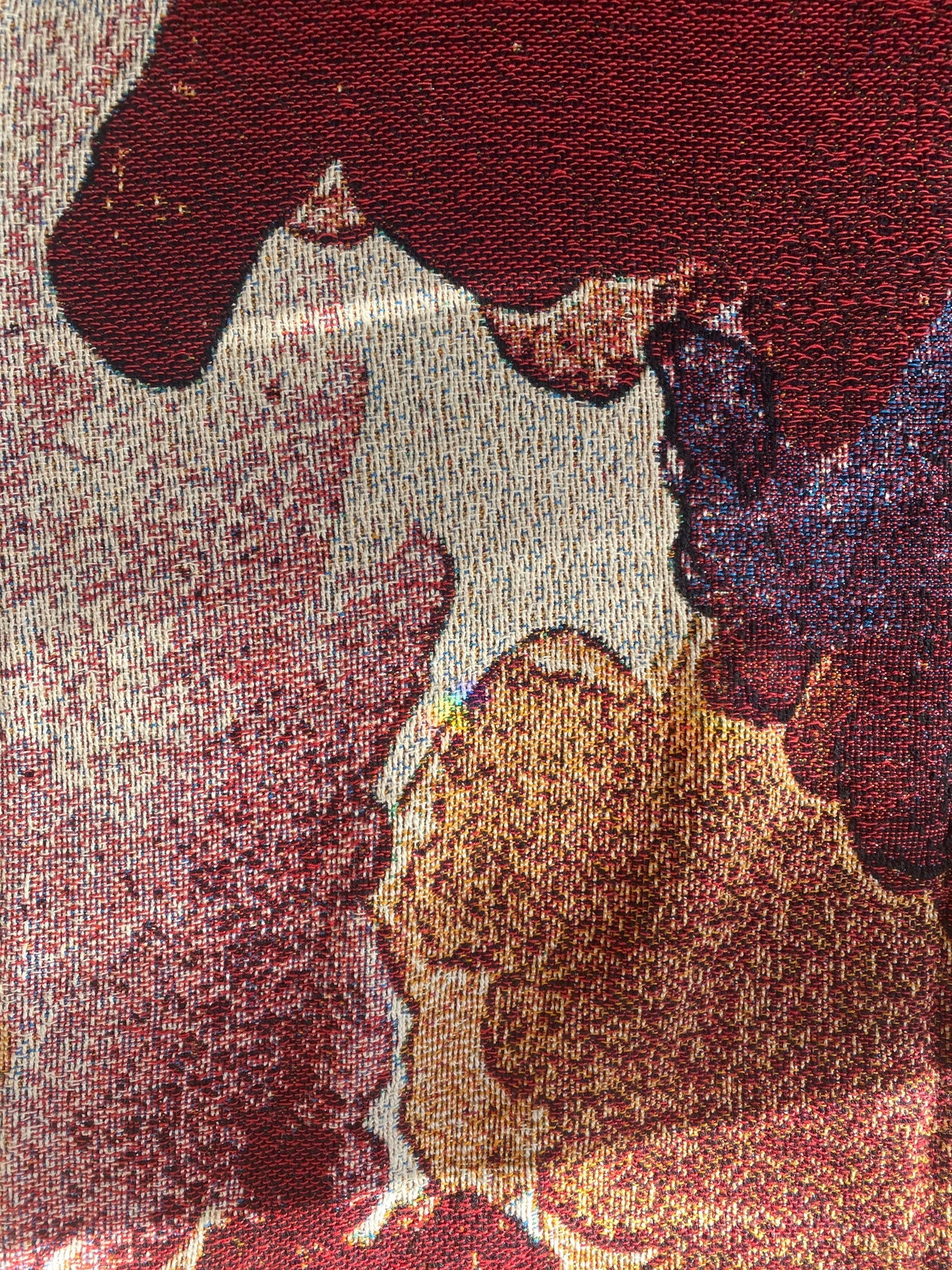 Wine Down Palette Swatch- Woven Art Throw Blanket